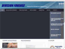 Tablet Screenshot of division-forense.com